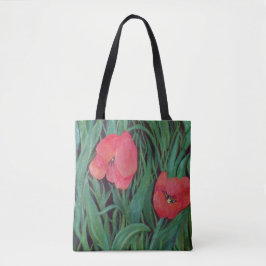 Red Tulip Tote Bag