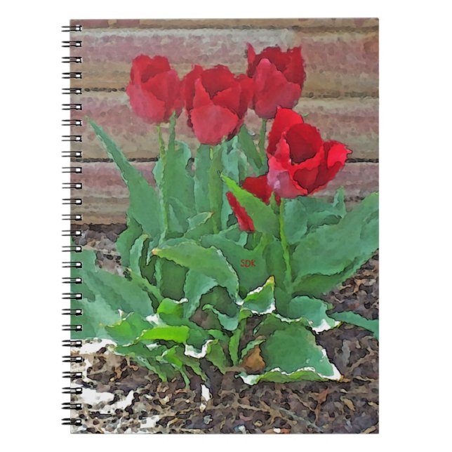 Red Tulips Art Notizblock (Vorderseite)