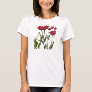 RED TULIPS Blumendesign Blume T-Shirt