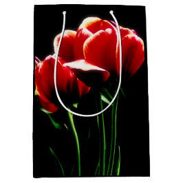 Red Tulips Mittlere Geschenktüte