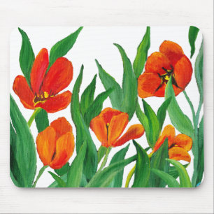 Red Tulips Mousepad