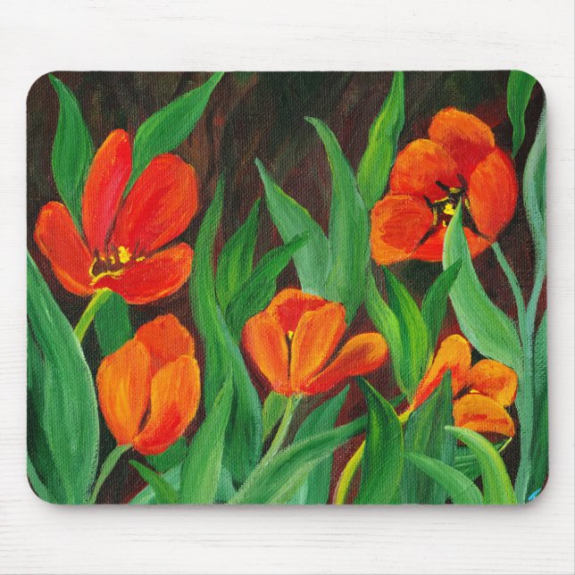 Red Tulips Mousepad (Vorne)