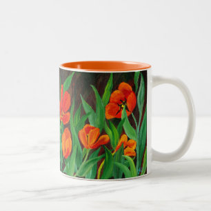 Red Tulips Tasse