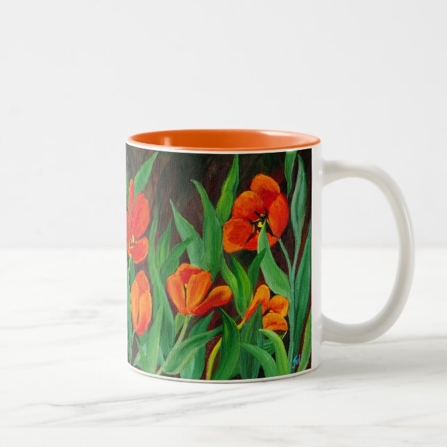 Red Tulips Tasse (Rechts)