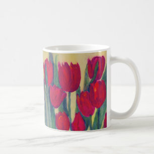 Red Tulips Tasse