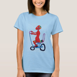 Red Typ on Bike T-Shirt
