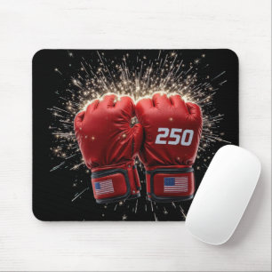 Red UFC Kampfhandschuhe für USA 250. Geburtstag Mousepad