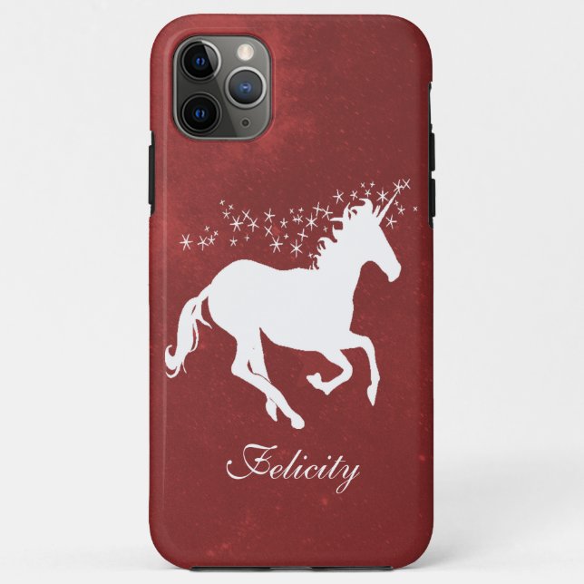Red Unicorn Personalisiert Case-Mate iPhone Case (Rückseite)