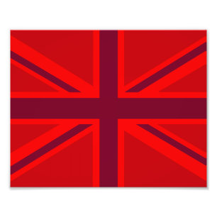 Red Union Jack Fotodruck