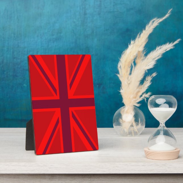 Red Union Jack Fotoplatte (Seite)