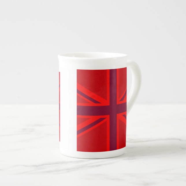 Red Union Jack Prozellantasse (Vorderseite Rechts)