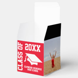 Red Unique Graduation Party Geschenkschachtel