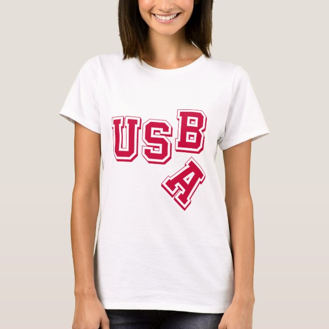 Red USA-USB - A Fallen Empire - Satirisch Style T-Shirt (Vorderseite)