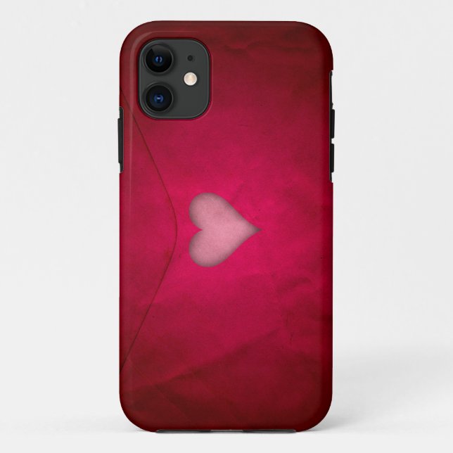 Red Valentine Heart Case-Mate iPhone Hülle (Rückseite)