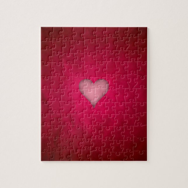 Red Valentine Heart Puzzle (Vertikal)
