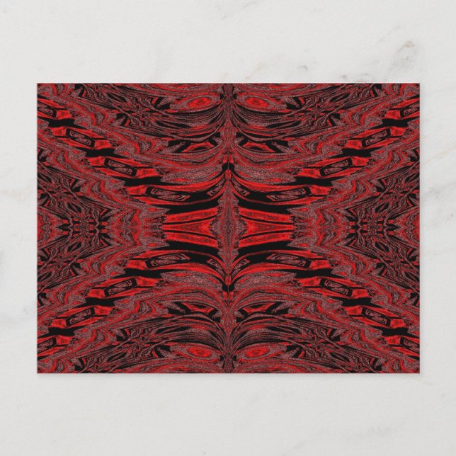 Red Velvet Butterfly Postkarte (Vorderseite)