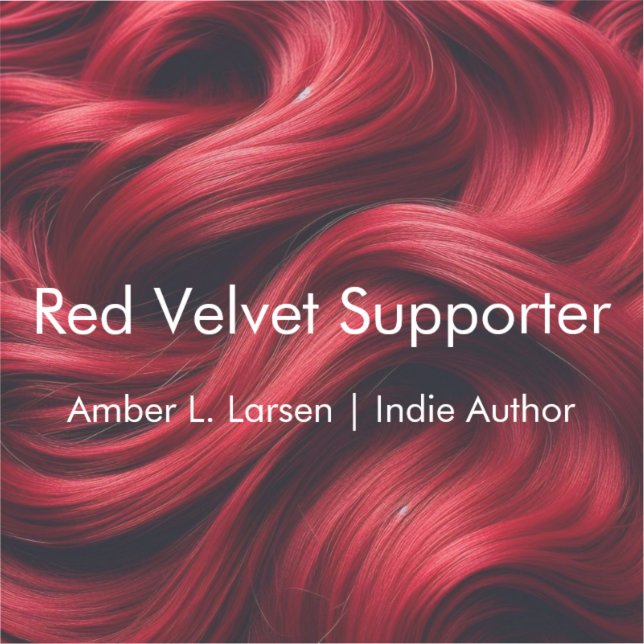 Red Velvet Hair | Amber L. Larsen Support Sticker (Vorderseite)