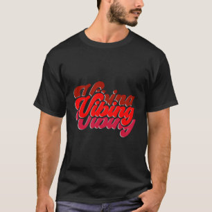 Red Vibing Red Color Graphic T-Shirt