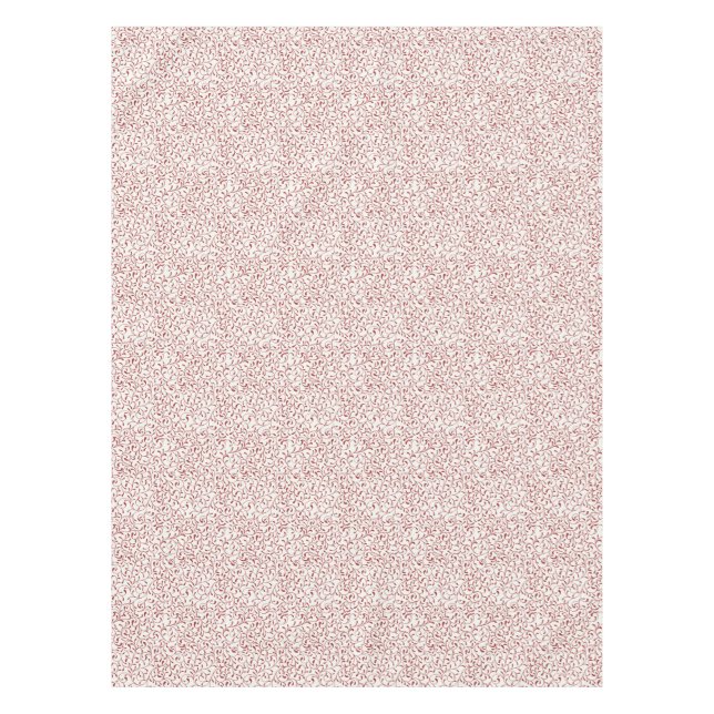 Red Vine Scroll Tablecloth - Holiday Elegante Tischdecke (Vorderseite)