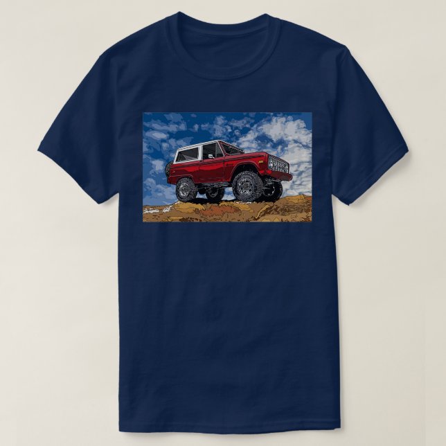 Red Vintag Bronco T-Shirt (Design vorne)