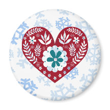 Red Vintag Heart Holiday Liebe