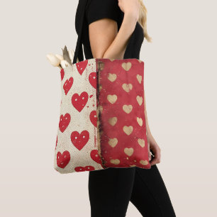 Red Vintag Shabby Chic Hearts Mix