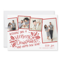 Red Vintag Tilted Snapshot 4 Multi-Foto