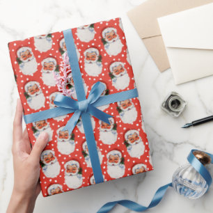 Red Vintag Viktorianisch Weihnachten Weihnachten Geschenkpapier
