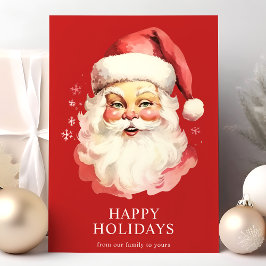 Red Vintag Watercolor Weihnachten