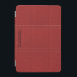Red Vintag Worn-Out Imitate Lederlook iPad Mini Hülle<br><div class="desc">Rotes,  Vintag abgenutztes Ledermuster. Einfaches und elegantes Design mit Stickereiakzenten (digitales Bild). Anpassbarer Text/Monogramm. Verfügbar für viele Produkte. In 12 verschiedenen Farben,  aber jede Farbe kann per Email angefordert werden.</div>