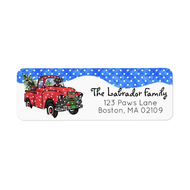 Red Vintage Weihnachtsmann mit Black Labradors Rüc (Vorne)