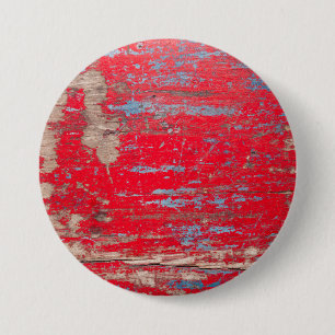 Red Vintage Wood Button