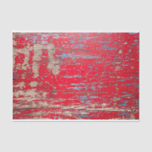 Red Vintage Wood Seidenpapier