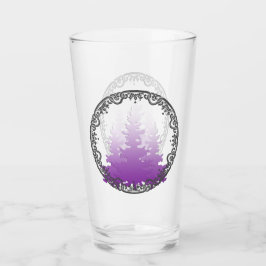 Red-Violet Evergreen Weihnachtsbaumen Glas