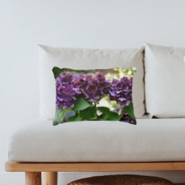 Red Violet Hydrangea Blooms Floral Dekokissen