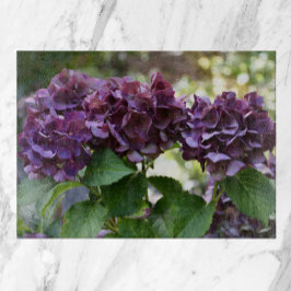 Red Violet Hydrangea Blooms Floral Schneidebrett