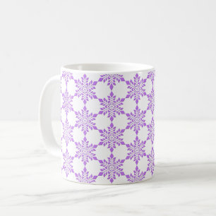 Red-Violet Snowflake Kaffeetasse