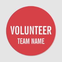 Red Volunteer Abzeichen mit benutzerdefinierten Te