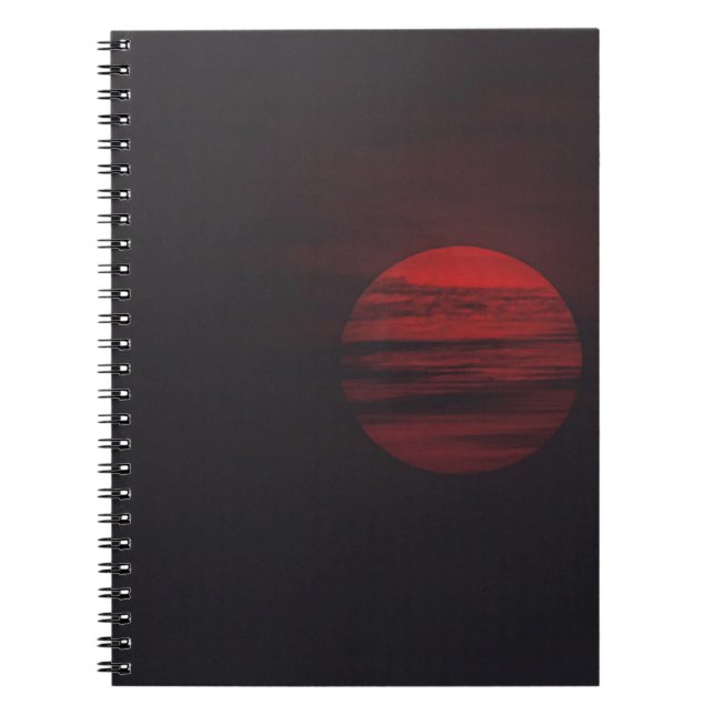 RED VULL MOON VIEW NOTIZBLOCK (Vorderseite)
