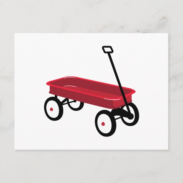 Red Wagon Postkarte (Vorderseite)
