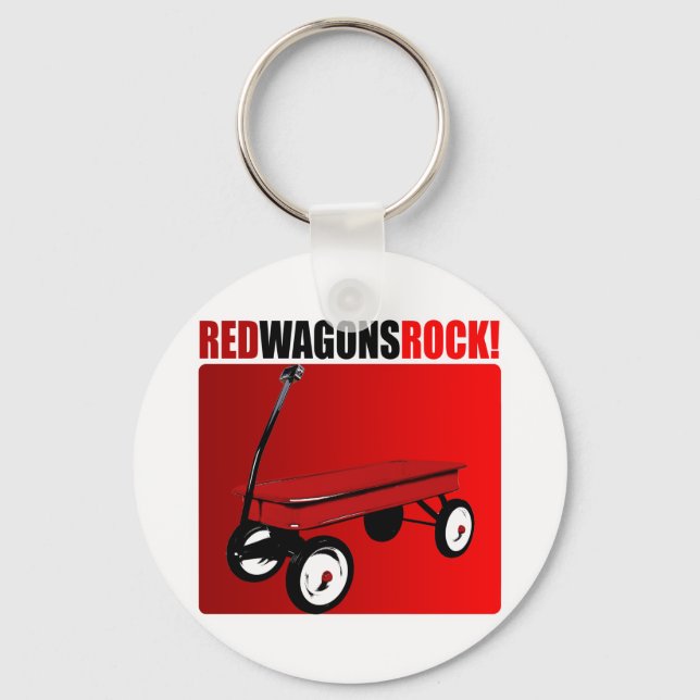 Red Wagons Rock! Schlüsselanhänger (Vorderseite)
