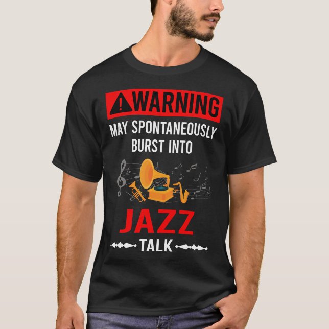 Red Warning Jazz T-Shirt (Vorderseite)