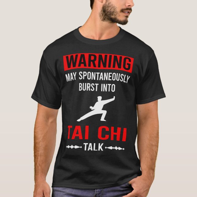 Red Warning Tai Chi T-Shirt (Vorderseite)