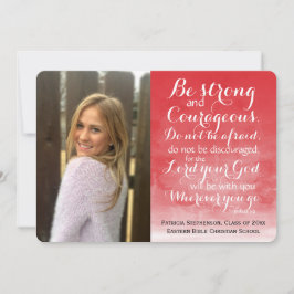 Red Wash Christlich Bibel Custom Foto Abschluss Ankündigung