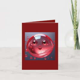 Red Water Bubble Emoji Einladung