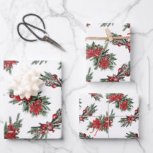 Red Watercolor bemalt Weihnachtsfeiertage