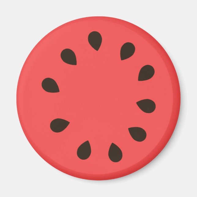 Red Watermelon Fruit Magnet (Vorne)