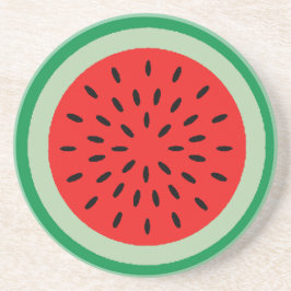 Red Watermelon Slice Getränkeuntersetzer