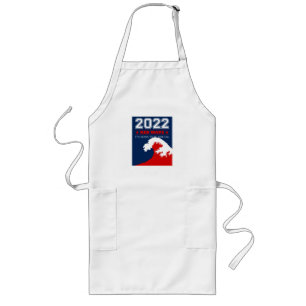 RED WAVE 2022 Midterm Elections USA Lange Schürze