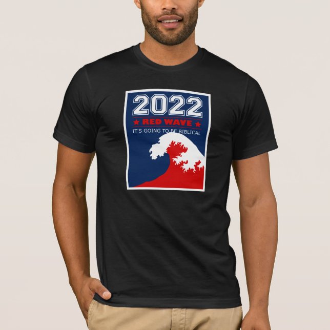 RED WAVE 2022 Midterm Elections USA T-Shirt (Vorderseite)